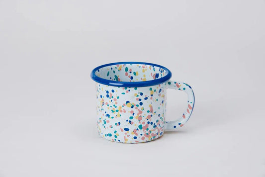 Kapka - Wonder Wheel Mug - Enamel Vintage Look Washable Mug / Kapka