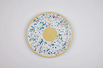 Kapka - Wonder Wheel Plate - Enamel Vintage Look Washable Plate / Kapka